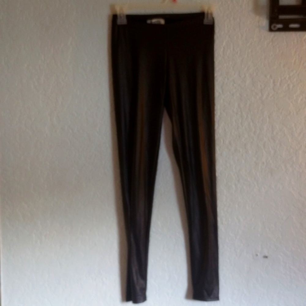 S leggings leather look